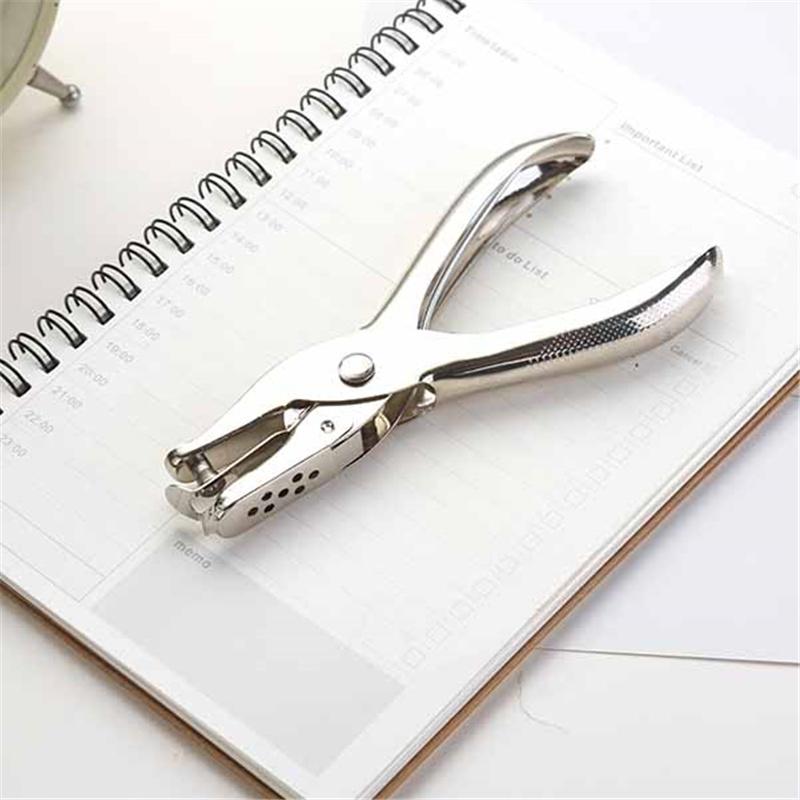 Metall Einlochstanzer Schwerlast Manueller Papierlocher für Binderblätter Schul- & Bürobedarf Handheld Locher