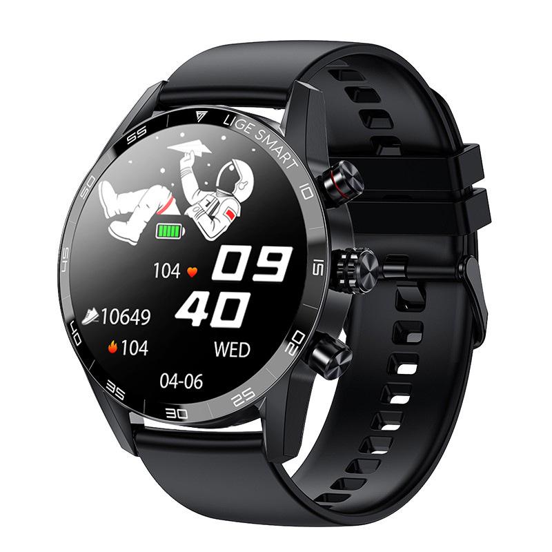 Men's Large-Screen Round Dial Smartwatch with Multi-Functionality and Bluetooth Calling