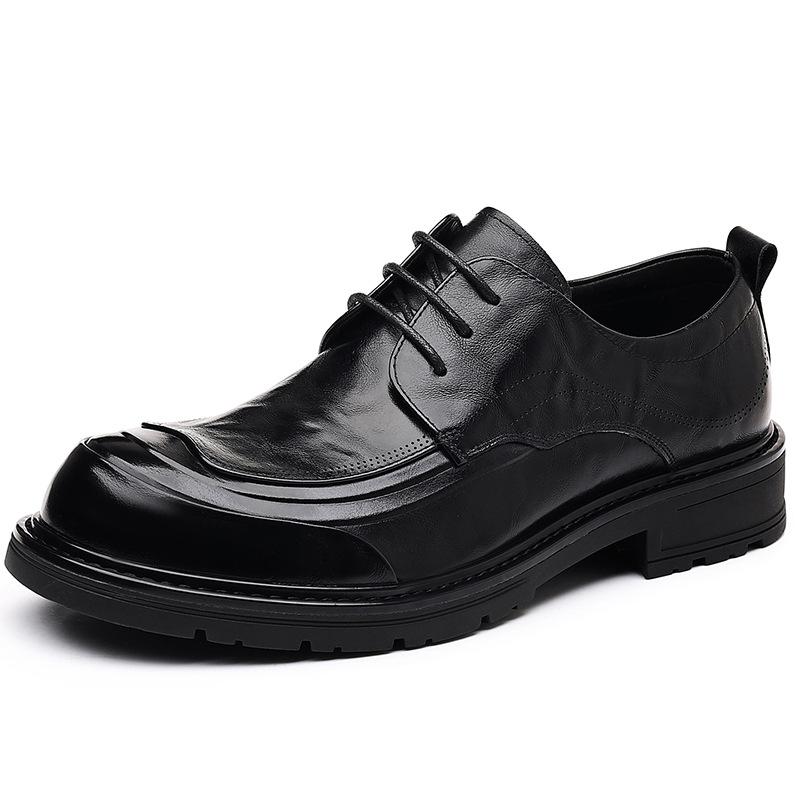 Men Made of Genuine Leather with A Soft Sole and A Top Layer of Cowhide Trendy Brand High-end Wear-resistant Anti Slip Business Leather Shoes