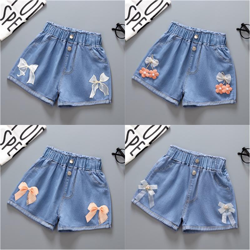 Disponibile: Pantaloncini di jeans da bambina 2025 - Nuovo stile per bambini e ragazzi, Capospalla sottile per bambine