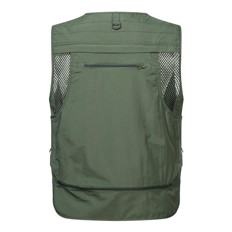 Four Seasons Vest Men's Outdoor Multi-Pocket Fishing Photography Vest Advertising Large Size Vest