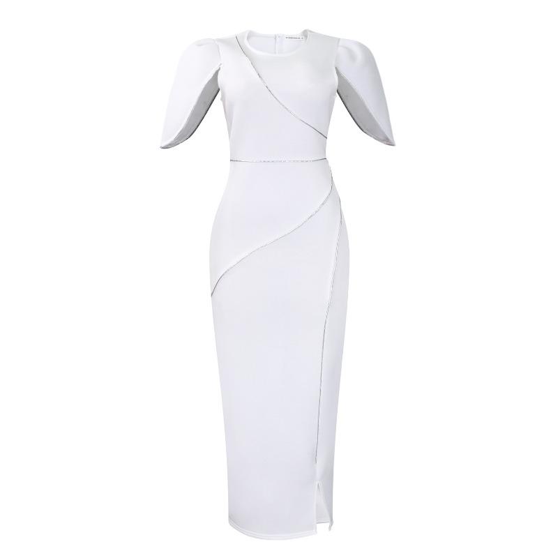 

Женское летнее новое модное темпераментное элегантное банкетное платье длинное платье платье XXXL белый