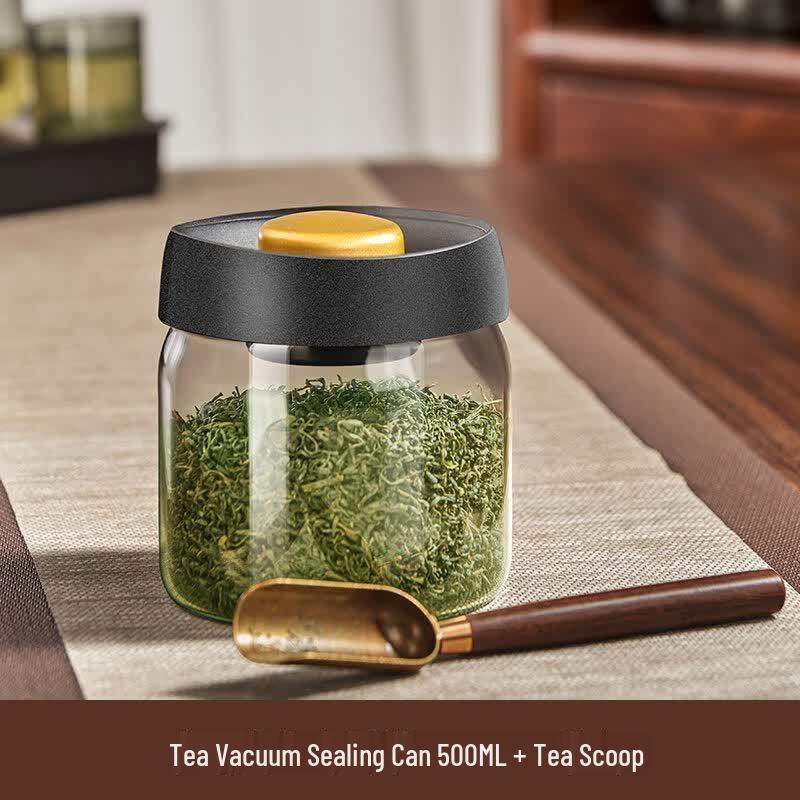Yuluo Light-Blocking Vacuum Glass Tea Storage Jar
