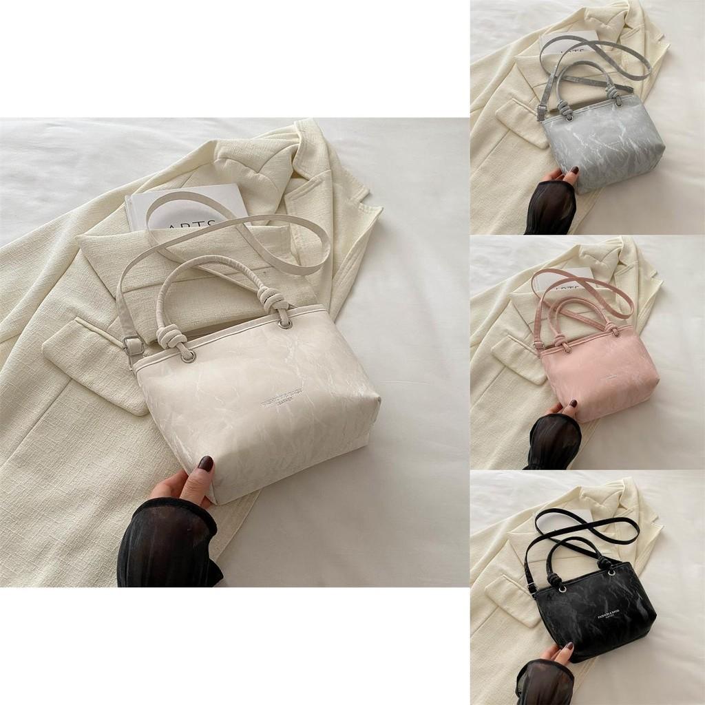 Trendy Korean Style Canvas Bucket Bag Summer 2024 Women's Small Fashion Handbag