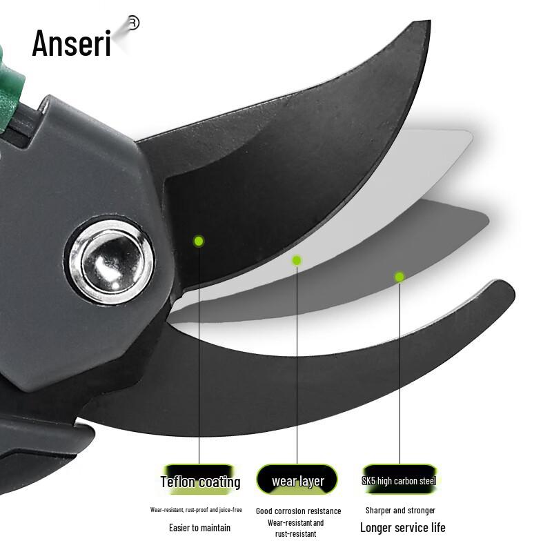 Ancellary SK5 Carbon Steel Heavy-Duty Pruning Shears