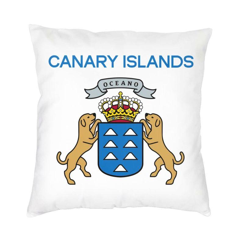 Nordic Canary Island Flag Cushion Cover Soft Flag Of Spain Throw Pillow Case Decoration Pillowcase
