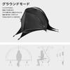 CAMVIL SORA Tent with Waterproof Outer Lightweight Cot Mesh Tent for Solo and Front and Rear Mesh and TPU Aluminum Compact Easy Setup M 1-Person Tent,