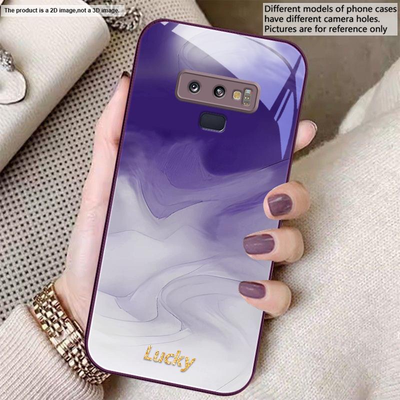Ink wash connotation blue For Samsung A01 A02 03 Core 04 05 06 10 12 13 14 5G 15 16 M02 12 Note 8 9 10 20 glass Ultra phone case