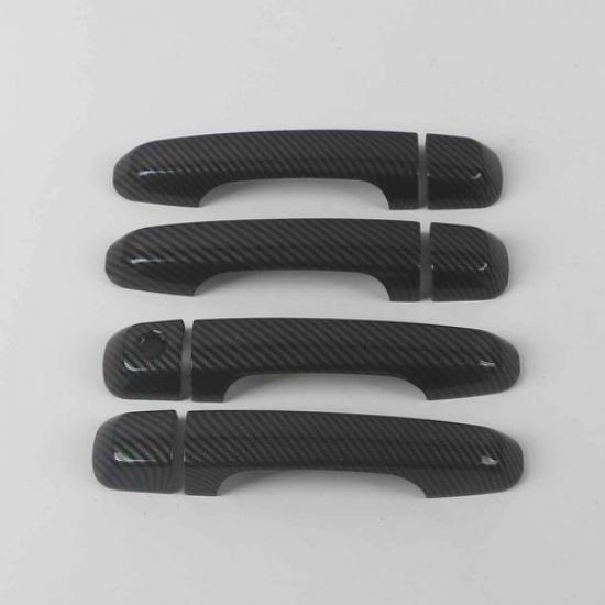 Fiber Door Handle Lid Cover For Trim 2010- Toyota Land Cruiser Prado J150