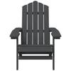 Vidaxl Adirondack Garden Chair, Hdpe, Anthracite
