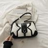 Hot Girl Retro Style Crossbody Motorcycle Bag Shoulder Bag for Women Single-Waist Bag