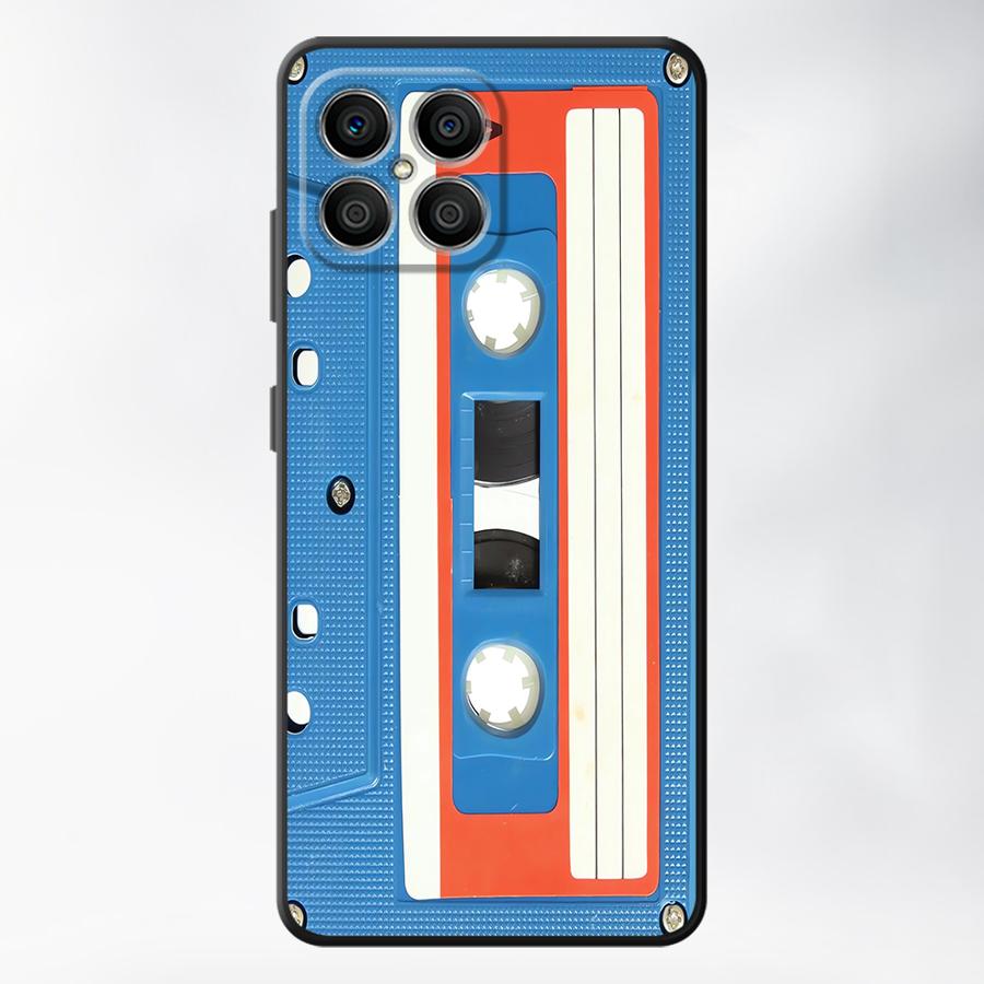 Case for Honor X6 70 Magic5Lite X7 X9a X5b 90 200 400 Lite 8X X8 Funda Phone Cover Vintage Cassette
