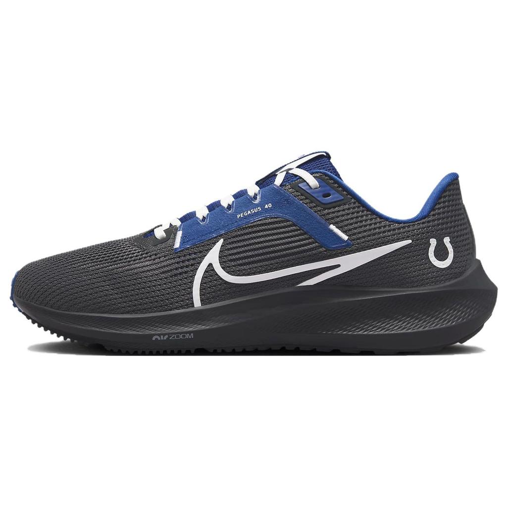 NFL x Nike Air Zoom Pegasus 40 Indianapolis Colts Men Sneakers Black Anthracite Gym-Blue DZ5993-001