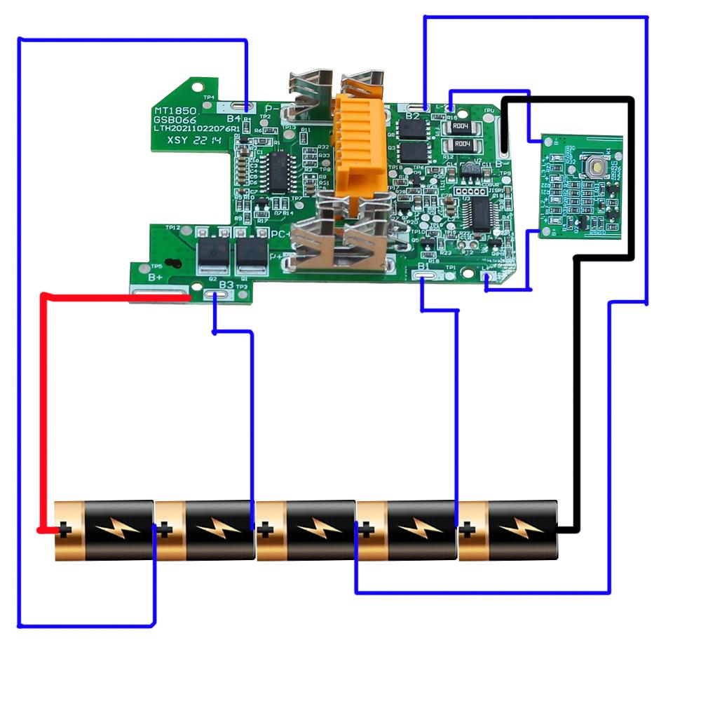 BL1830 Li-ion Battery Case Charging Protection Circuit Board Box For Makita 18V Battery DIY Capacity Bl1815 Bl1820 Bl1825