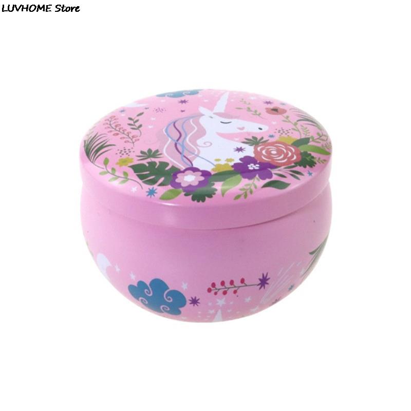 Retro Luxury Candle Jars Holder Storage Case Empty Tin Box Round Container with Lid Small Diy Candle Making Wedding Sweet Gifts