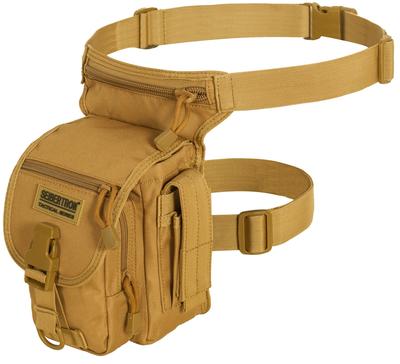 Seibertron Leg Bag, Tactical, Military, Sports, Outdoor, Waterproof Work Pouch, Khaki