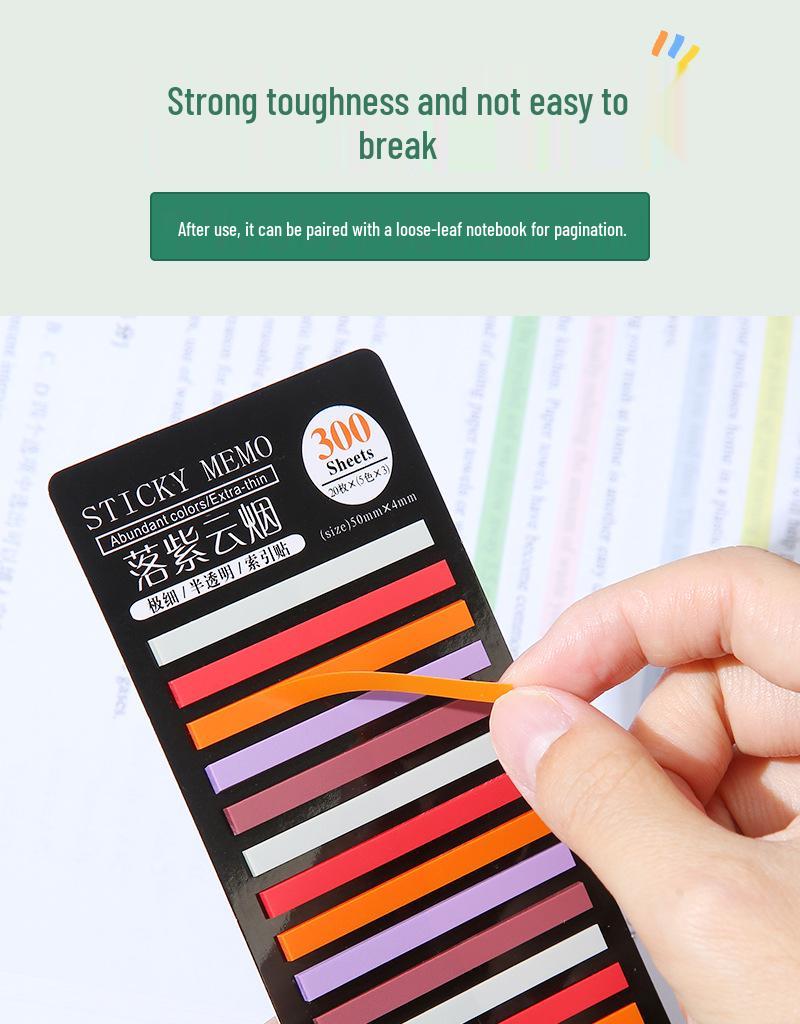 Translucent PET Color-Coded Index Tabs & Fluorescent Sticky Notes
