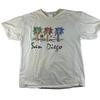 Vintage 80s 90s San Diego T Shirt Mens XL White Palm Trees California Travel Tee Unisex T-Shirt