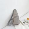 Women's Solid Color Corduroy Crossbody and Waist Bag - Casual and Simple Design