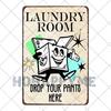 Segni Targa Retro per Lavanderia Segno Pittura su Latta Vasca Idromassaggio Bagno Metallo Poster Adesivi Murali Vintage Decorazione Casa Piatti 20x30cm
