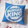 fashion b-Burger King Cushion Cover Premium Comfort Reversible Pillow Cove -Two in One Design for Any Room & Car Interior