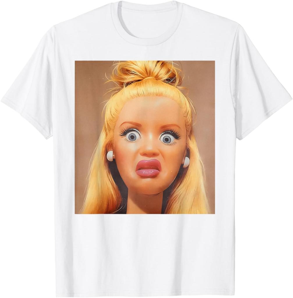 2026 Disgusted FACE Meme Maglietta Unisex e da Donna Estate Cotone Abbigliamento Moda Divertente Girocollo Manica Corta Top Streetwear