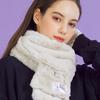 KOLEAT WOMEN Daily Warm Heating Fur Scarf [IVORY] Winter Muffler Ver.