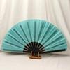 Large Bamboo Kung Fu Fan with Sparkling Cloth Surface for Martial Arts Performance