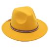 Tibetan Style Top Hat Temperament Jazz Hat British Elegant Felt Hat Big Brim Rivet Woolen Hat Men And Women