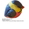 Mini Wood Carving Bird Ornament Hand-Carved Painted Bird Figurine Statue Sculpture Home Office Desktop Decoration Ornament