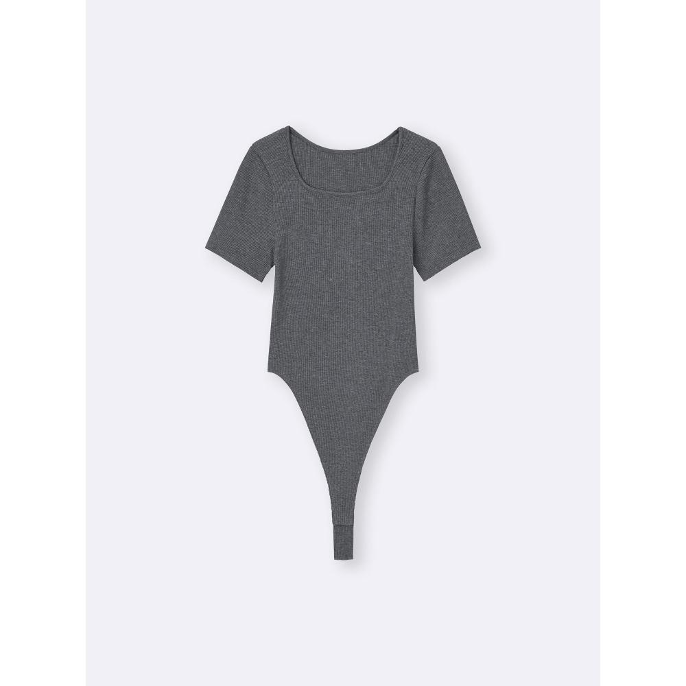 Gu By Uniqlo Warm Rib Bodysuit  Short Sleeve 