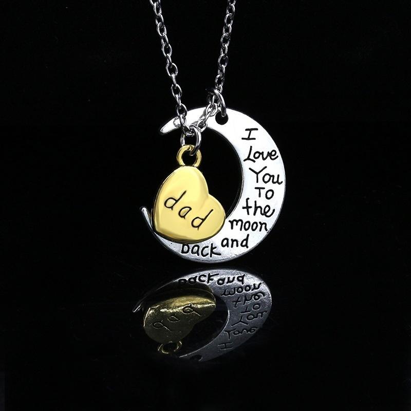 Rose Heart & ( Mom Dad Brother Son Aunt Uncle Sister Daughter Grandma Grandpa)Necklace LS