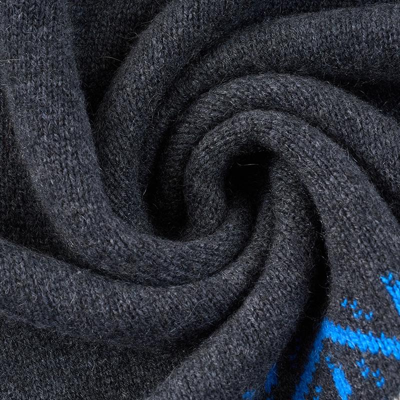 Tianshan Women's 100% Cashmere Half-Zip Fair Isle Sweater