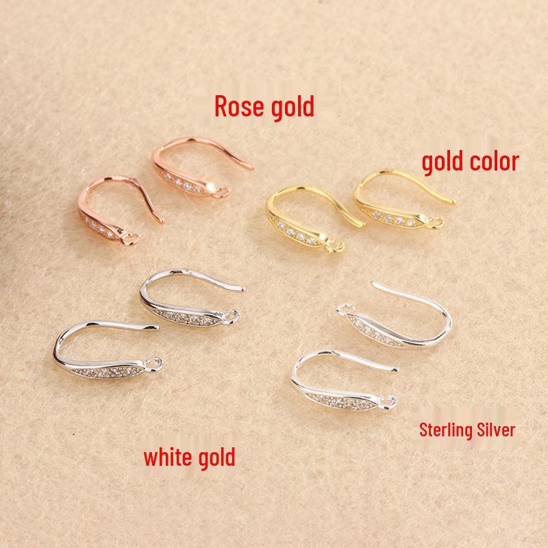Tingxiang DIY Jewelry: S925 Sterling Silver Earring Hooks & Pendants for Handmade Projects
