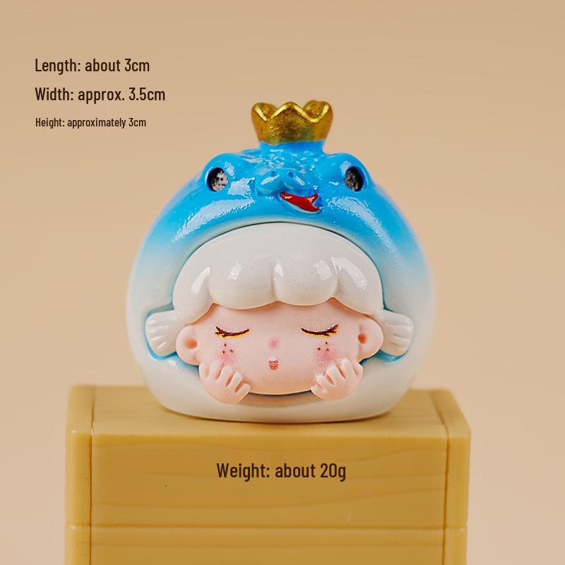 

Корона Змея Малыш Сюрприз Бокс Полимерная Кукла: Милое самодельное настольное украшение, игрушка, подарок