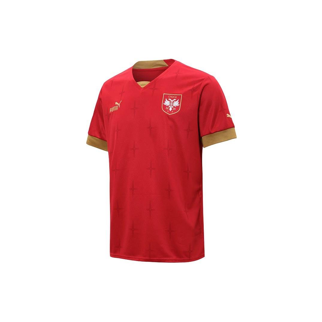 PUMA 2022 Serbia Home Jersey Red Men s 765760-01 XS