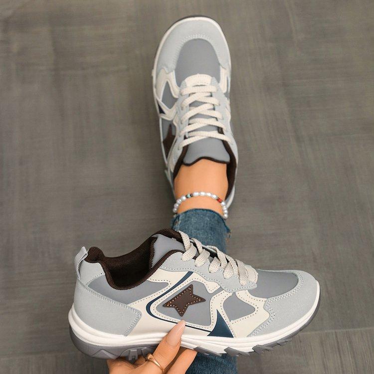 Round Head Muffin Sole Casual Single Shoes Autumn New Color Matching Straps Thick Sole Comfortable Women's Shoes