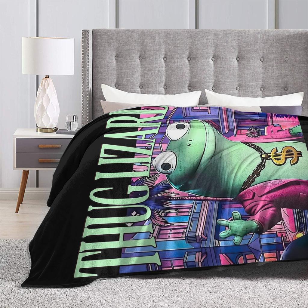 Thug Tom Lizard Weirdcore Anime Blankets Velvet Hoppers Multifunction Ultra-Soft Throw Blanket for Bedding Couch Quilt