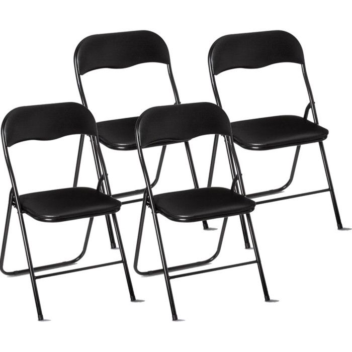Lot de 4 chaises pliante PVC "Funny" Atmosphera