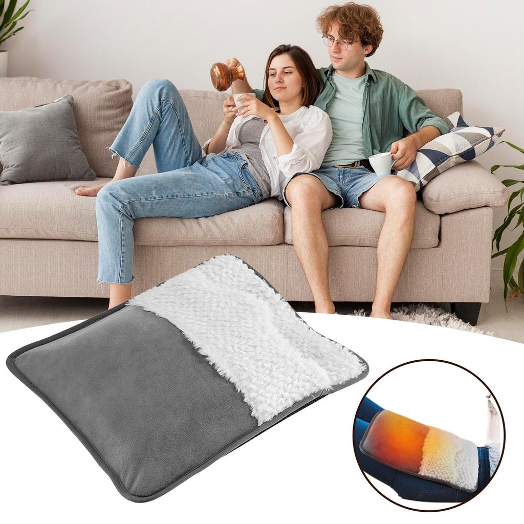 Electric Heating Foot Pad 50 Constant Temperature Soft Plush Portable USB Plug And Play Home Office Detachable Warm Foot