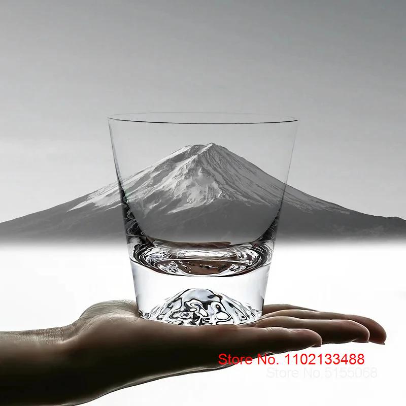 250ml Golden Mountain Whiskey Glass Japanese Style Crystal Wine Glasses Old-fashioned XO Whisky Tumbler Chivas Brandy Cup Gift