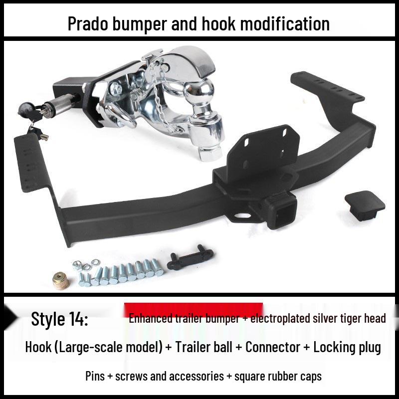 Prado Trailer Hitch: Compatible with 2700/4000 LC120/150 Rear Tow Bar Towing Hook