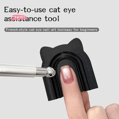 Cat Eye Magnetwerkzeug Doppelseitiger Nagelkunst-Magnetstift für DIY Magnetisches Cat Eye Gel Spezielles Nagelwerkzeug Französischer Nagel UV Magnetisch