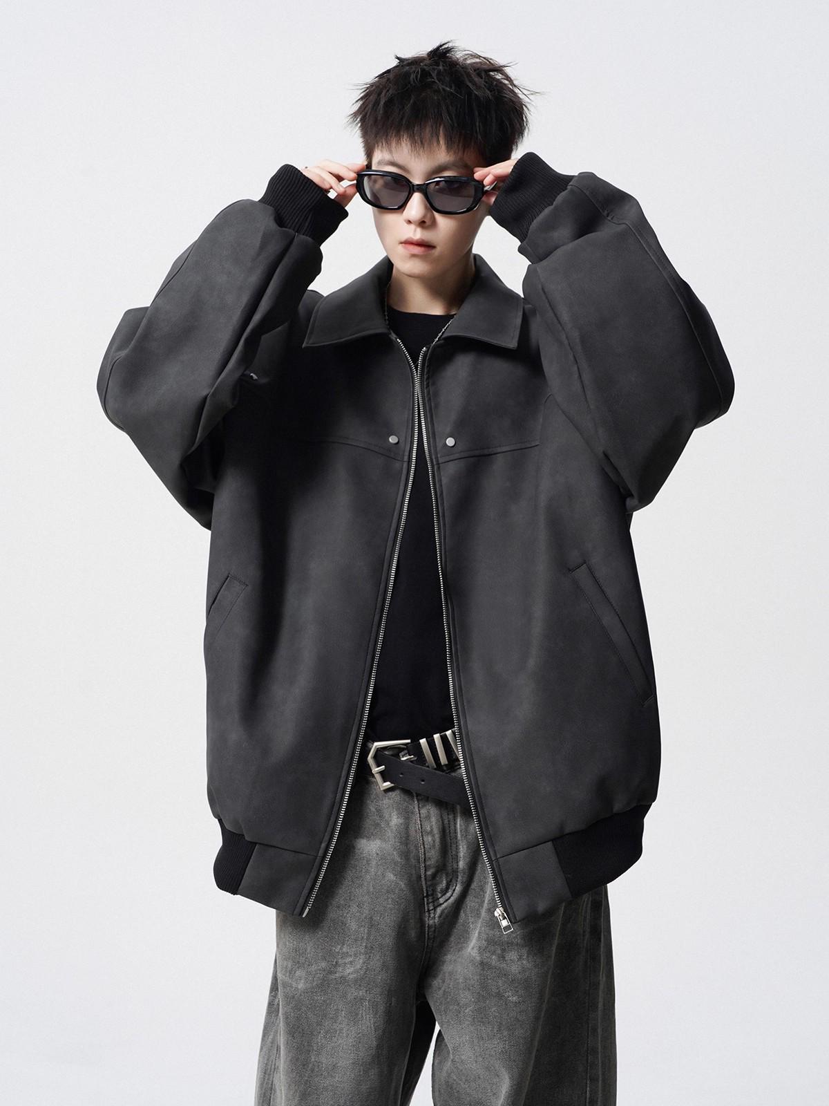 Мужская американская коричневая ретро куртка из ПУ кожи - Модный высококачественный весенне-осенний плащ M