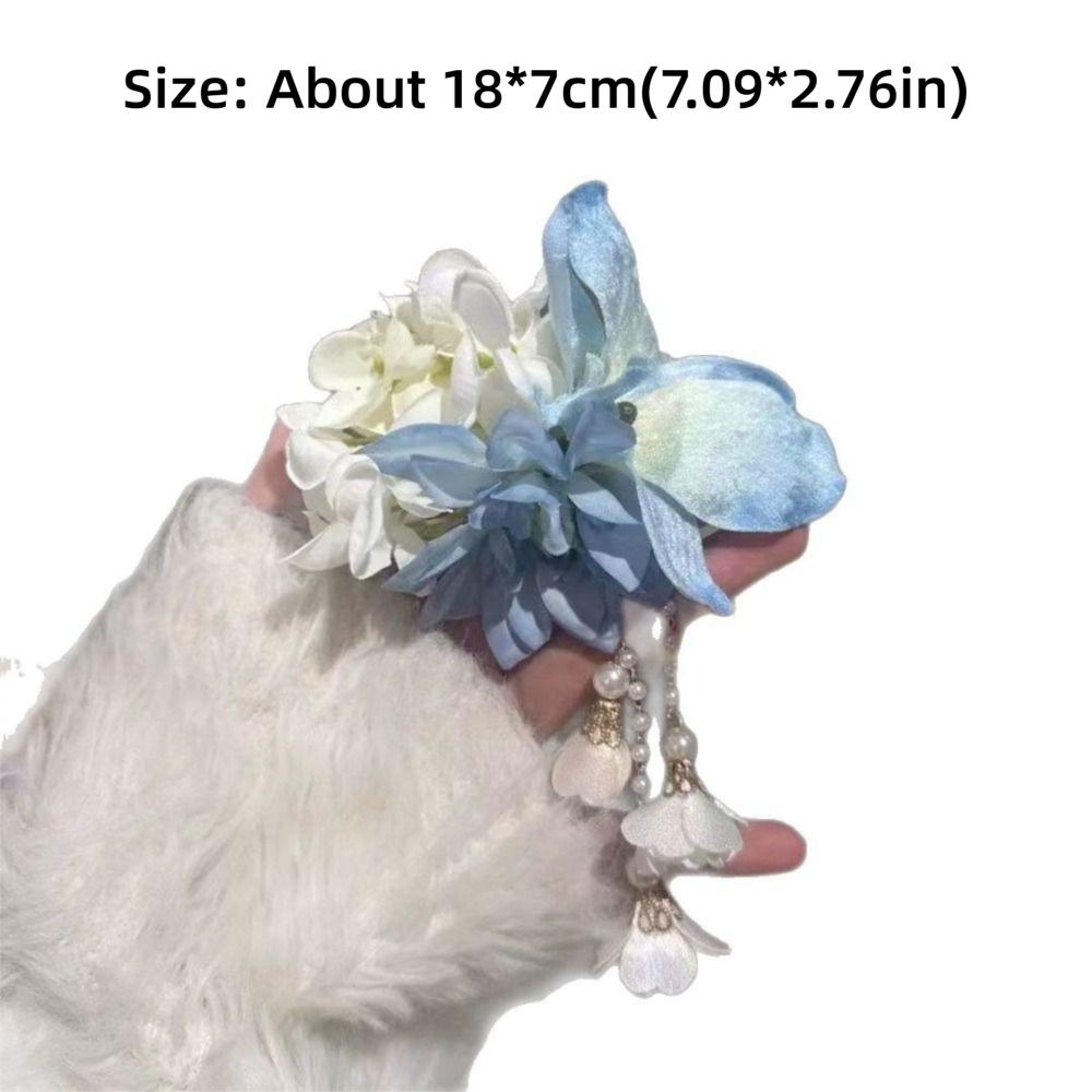 Headwear Hairpin Tassel Barrettes Fashion Lily Flower Hair Clip  Women
