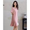 Women's Silky Acetate Ruffle Midi Dress