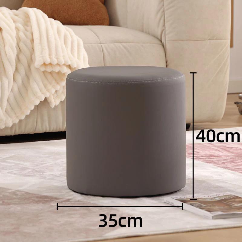 Wooden Ottomans Living Room Nordic Vanity Stool Modern Low Step Stools Office Decorative Ottoman Pouf Aesthetic Room Furnitures