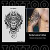 Japanese Traditional Tattoo Waterproof Sticker: Men's Long-lasting Floral Arm Pattern.