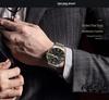 Men's Ultra-Thin Luminous Waterproof Alloy Wristwatch with English-Chinese Calendar and Solid Steel Band
