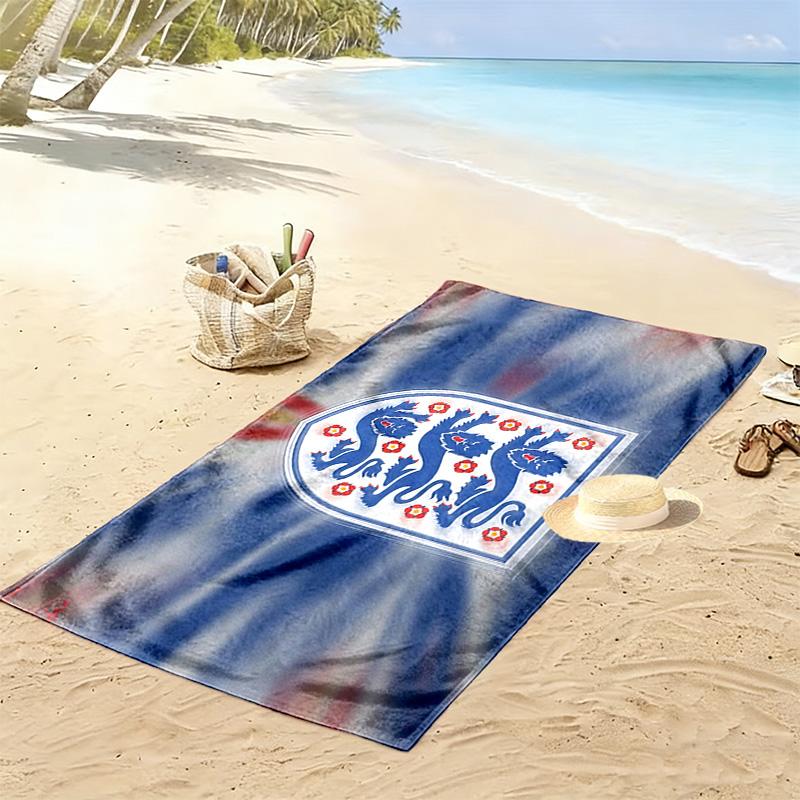 England National Men's Football Team2 Print Beach Towel, Large Soft Quick Dry Towel for Beach Camping Swimming